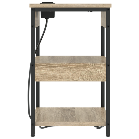 vidaXL Bedside Cabinet Sonoma oak 41 x 31 x 51 cm Engineered wood