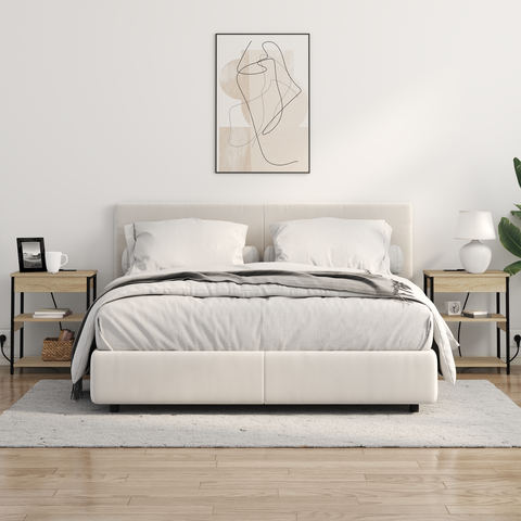 vidaXL Bedside Cabinets 2 pcs Sonoma oak 41 x 31 x 51 cm