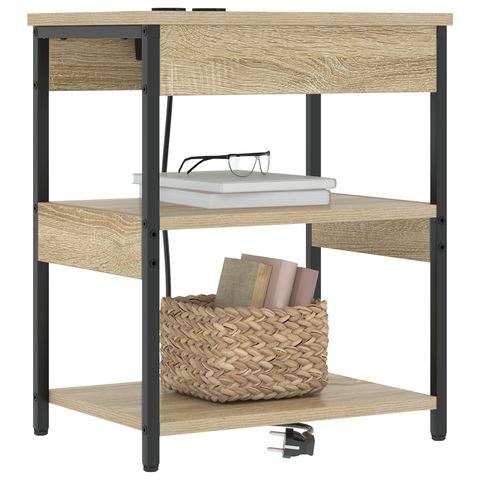 vidaXL Bedside Cabinets 2 pcs Sonoma oak 41 x 31 x 51 cm