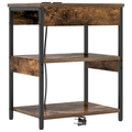 vidaXL Bedside Cabinets with Drawer 2 pcs Smoked oak 41 x 31 x 51 cm
