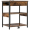 vidaXL Bedside Cabinets with Drawer 2 pcs Smoked oak 41 x 31 x 51 cm