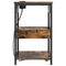 vidaXL Bedside Cabinets with Drawer 2 pcs Smoked oak 41 x 31 x 51 cm
