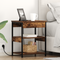 vidaXL Bedside Cabinets with Drawer 2 pcs Smoked oak 41 x 31 x 51 cm