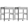 vidaXL Bedside Cabinets 2 pcs Grey sonoma 41 x 31 x 51 cm