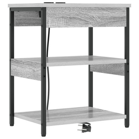 vidaXL Bedside Cabinets 2 pcs Grey sonoma 41 x 31 x 51 cm