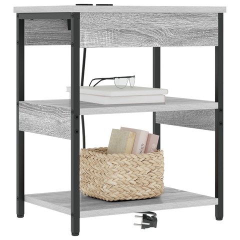vidaXL Bedside Cabinets 2 pcs Grey sonoma 41 x 31 x 51 cm