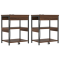 vidaXL Bedside Cabinets 2 pcs Brown oak 41 x 31 x 51 cm