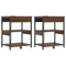 vidaXL Bedside Cabinets 2 pcs Brown oak 41 x 31 x 51 cm
