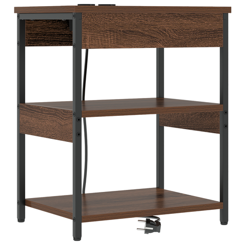 vidaXL Bedside Cabinets 2 pcs Brown oak 41 x 31 x 51 cm