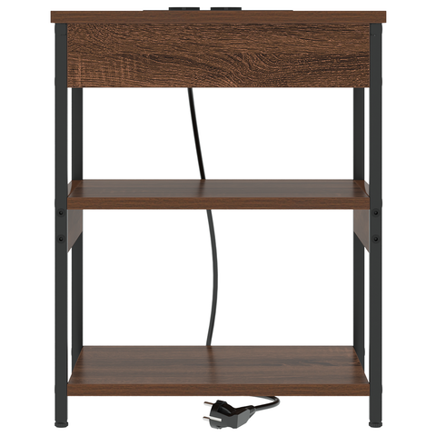 vidaXL Bedside Cabinets 2 pcs Brown oak 41 x 31 x 51 cm