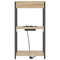 vidaXL Bedside Cabinet with Charging Station with Shelf with Storage Sonoma oak
