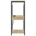 vidaXL Bedside Cabinet with Charging Station with Shelf with Storage Sonoma oak