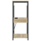 vidaXL Bedside Cabinet with Charging Station with Shelf with Storage Sonoma oak