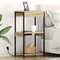 vidaXL Bedside Cabinet with Charging Station with Shelf with Storage Sonoma oak