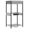 vidaXL Bedside Cabinet with Charging Station with Shelf with Storage Grey sonoma