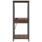 vidaXL Bedside Cabinet with Charging Station Brown oak Engineered Wood