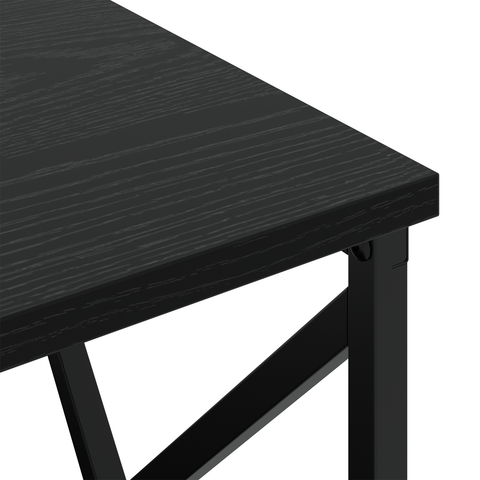 vidaXL Bedside Cabinet with Charging Station 2 pcs Black oak