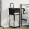 vidaXL Bedside Cabinet Black oak 28.1 x 40.9 x 75 cm Engineered wood