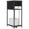 vidaXL Bedside Cabinet Black oak 28.1 x 40.9 x 75 cm Engineered wood