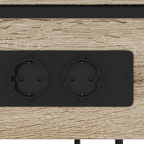 vidaXL Bedside Cabinet Sonoma oak 28.1 x 40.9 x 75 cm Engineered wood
