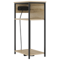 vidaXL Bedside Cabinet Sonoma oak 28.1 x 40.9 x 75 cm Engineered wood