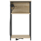 vidaXL Bedside Cabinet Sonoma oak 28.1 x 40.9 x 75 cm Engineered wood