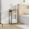 vidaXL Bedside Cabinet Sonoma oak 28.1 x 40.9 x 75 cm Engineered wood