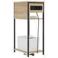 vidaXL Bedside Cabinet Sonoma oak 28.1 x 40.9 x 75 cm Engineered wood