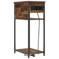 vidaXL Bedside Cabinet Smoked oak 28.1 x 40.9 x 75 cm Engineered wood