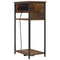vidaXL Bedside Cabinet Smoked oak 28.1 x 40.9 x 75 cm Engineered wood
