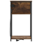 vidaXL Bedside Cabinet Smoked oak 28.1 x 40.9 x 75 cm Engineered wood