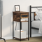 vidaXL Bedside Cabinet Smoked oak 28.1 x 40.9 x 75 cm Engineered wood