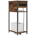 vidaXL Bedside Cabinet Smoked oak 28.1 x 40.9 x 75 cm Engineered wood