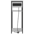 vidaXL Bedside Cabinet Grey sonoma 28.1 x 40.9 x 75 cm Engineered wood