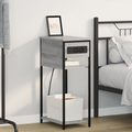 vidaXL Bedside Cabinet Grey sonoma 28.1 x 40.9 x 75 cm Engineered wood