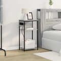 vidaXL Bedside Cabinet Grey sonoma 28.1 x 40.9 x 75 cm Engineered wood