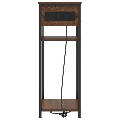 vidaXL Bedside Cabinet Brown oak 41 x 28 x 76 cm Engineered wood
