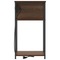 vidaXL Bedside Cabinet Brown oak 41 x 28 x 76 cm Engineered wood