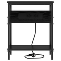 vidaXL Bedside Cabinets 2 pcs Black oak Engineered wood