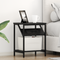 vidaXL Bedside Cabinets 2 pcs Black oak Engineered wood