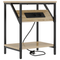 vidaXL Bedside Cabinet Sonoma oak Engineered wood