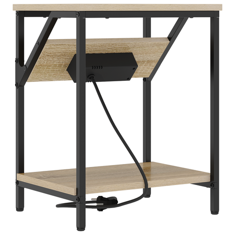 vidaXL Bedside Cabinet Sonoma oak Engineered wood