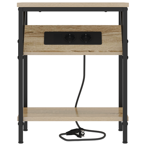vidaXL Bedside Cabinet Sonoma oak Engineered wood