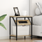 vidaXL Bedside Cabinet Sonoma oak Engineered wood