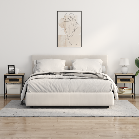 vidaXL Bedside Cabinet Sonoma oak Engineered wood