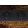 vidaXL Bedside Cabinet Smoked oak Engineered wood