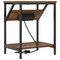 vidaXL Bedside Cabinet Smoked oak Engineered wood