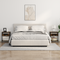 vidaXL Bedside Cabinet Smoked oak Engineered wood
