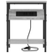 vidaXL Bedside Cabinet Grey sonoma Engineered wood
