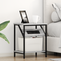vidaXL Bedside Cabinet Grey sonoma Engineered wood